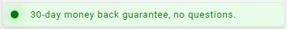 30-Day Money-Back Guarantee preview