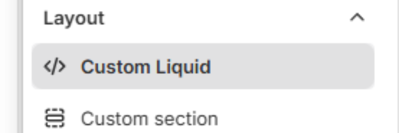 Screenshot slot · Shopify Custom Liquid