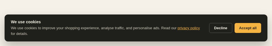 Cookie Consent Banner preview