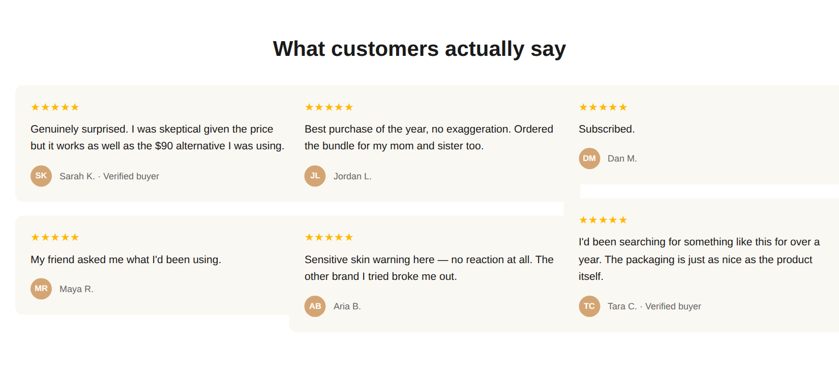 Reviews - Masonry Layout preview