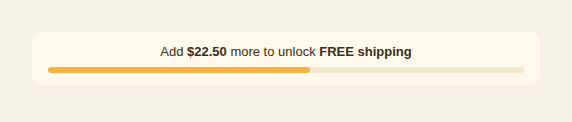 Free Shipping Progress Bar preview