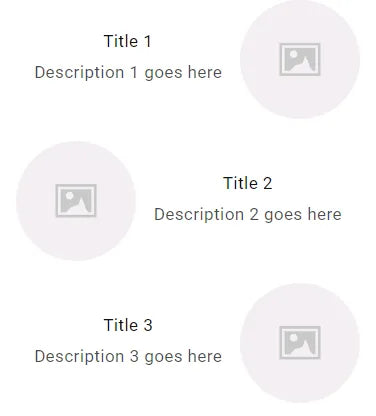 Info Section with Images V2 preview