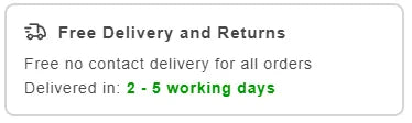 Free Delivery CTA V2 preview