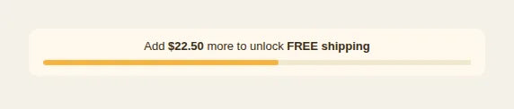 Free Shipping Progress Bar preview