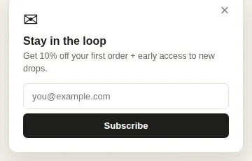 Scroll-Triggered Floating Signup preview