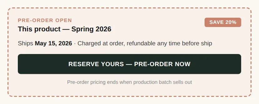 Pre-Order Block preview