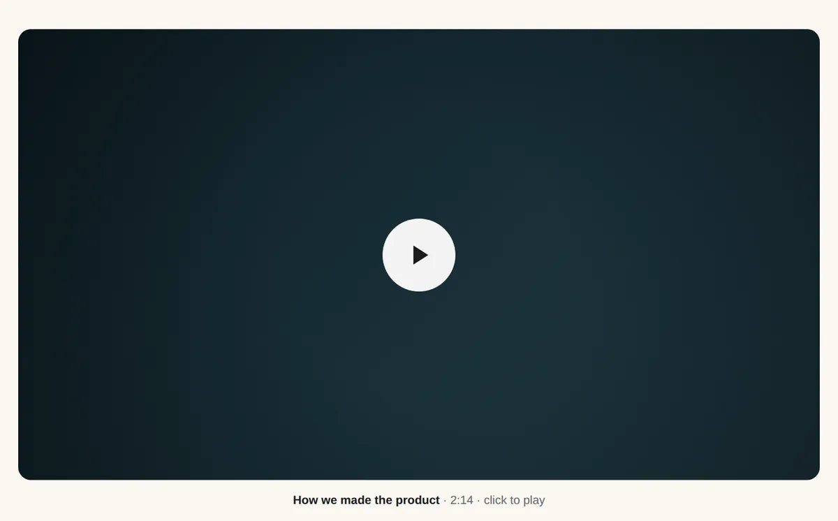 Embedded Video Player Block preview